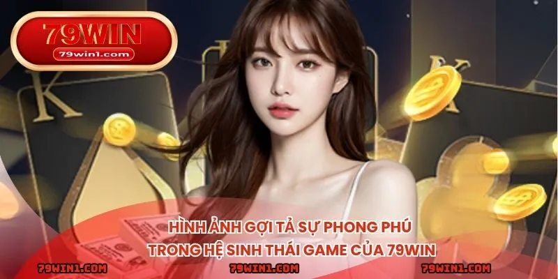 Hình ảnh gợi tả sự phong phú trong hệ sinh thái game của 79WIN.